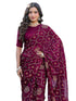 Vasthrlay Chiffon Printed Unstitched Teal Saree