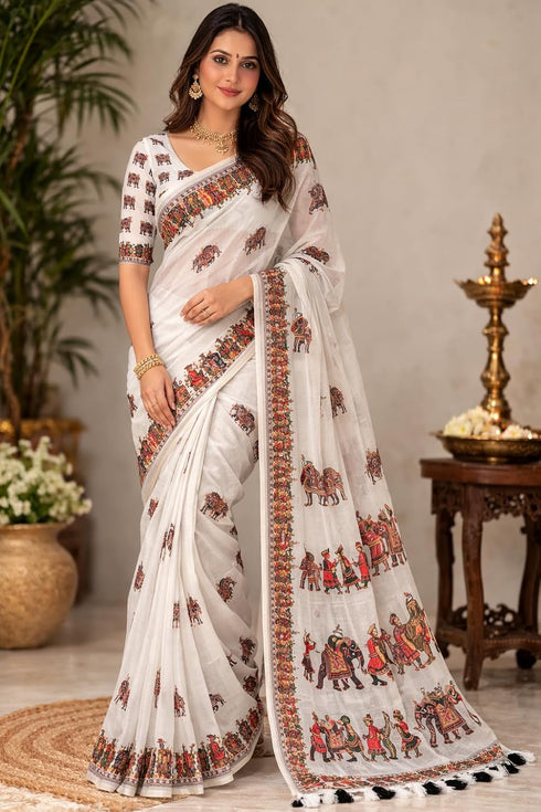 Vasthrlay Printed Traditional Elegant Unstitche