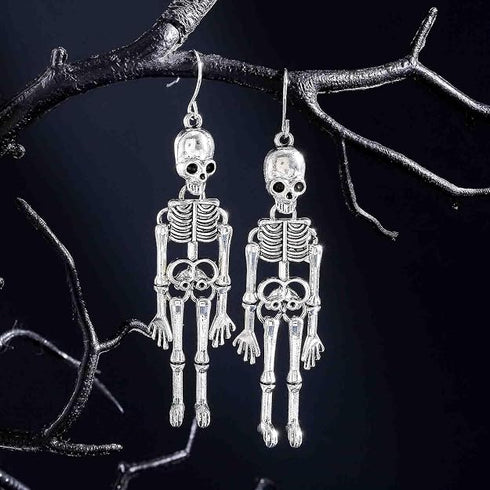 Skull Earrings Dangle Skeleton Bone Drop Earrings