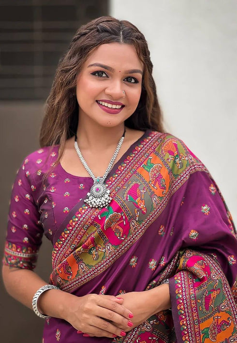Vasthrlay Kashmiri Minakari Unstitched