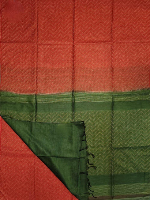 Vasthrlay Brown Bhagalpuri Saree