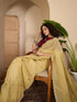 Vasthrlay Shimmer Embroidery Pista Saree