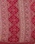Vasthrlay Chiffon Bandhani Red1 Saree With Unstitched Blouse Piece