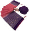 Vasthrlay Georgette Contrast Darkblue