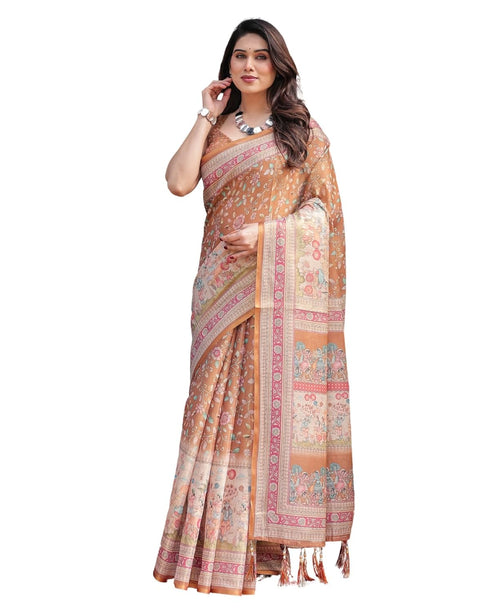 Vasthrlay Cotton Handloom Tassels Saree