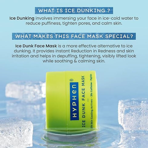 Hyphen Ice Dunk Instant Cooling Face Mask 50gm