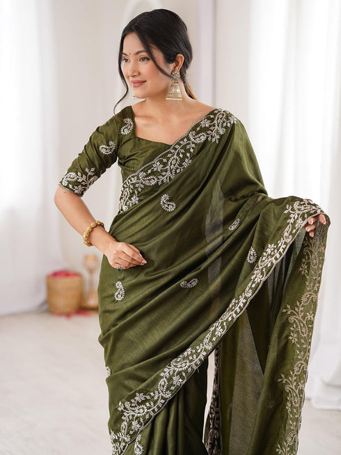 Vasthrlay Embroidery Unstitched Designer Vh Ethnic Wear