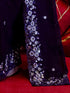 Vasthrlay Sequins Embroidery Turmeric Saree