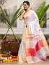 Vasthrlay Special Weaving Unstitched White Saree