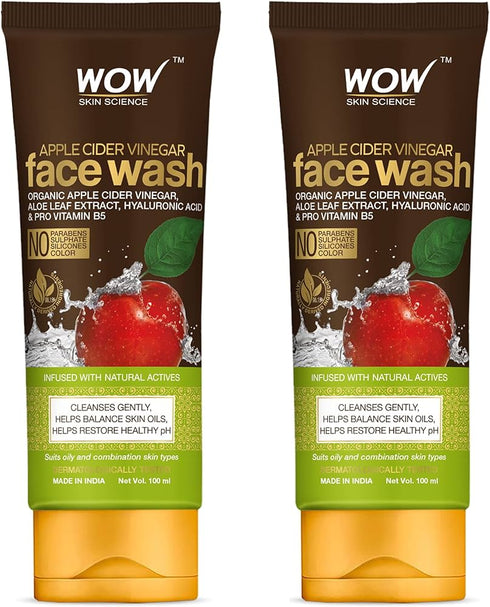 WOW Skin Science Apple Cider Vinegar Face Wash 100ml