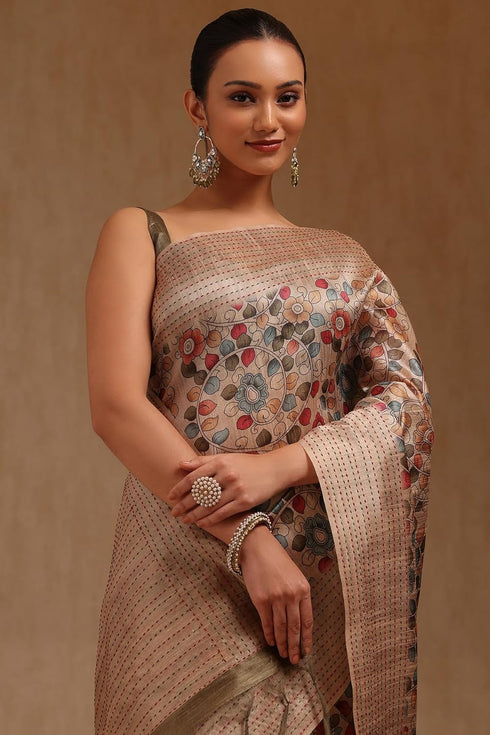 Vasthrlay Chanderi Kalamkari Thread