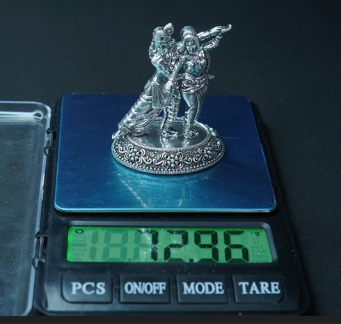 Pure Silver Antique Radha Krishna 72.96g By Mahita Collections