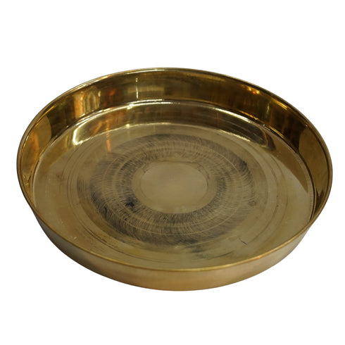 Brass Dinner Thali Plate Set of 1