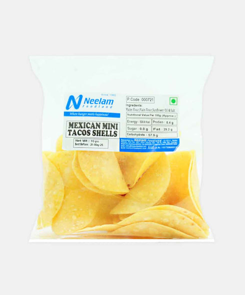 Neelam Foodland Mexican Mini Tacos Shell 10 Pc
