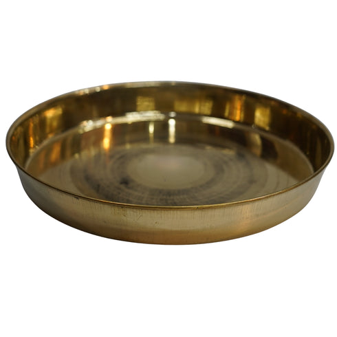 Brass Dinner Thali Plate Set of 1