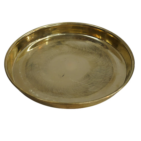 Brass Handmade Dinner Thali Set of 1