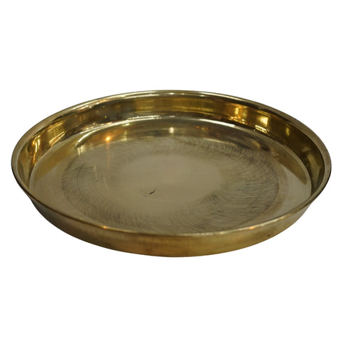 Brass Handmade Dinner Thali Set of 1