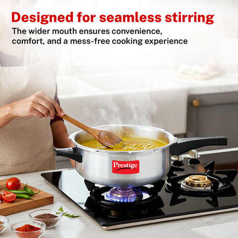 Prestige Popular Virgin Aluminium Pressure Cooker 2 L Silver
