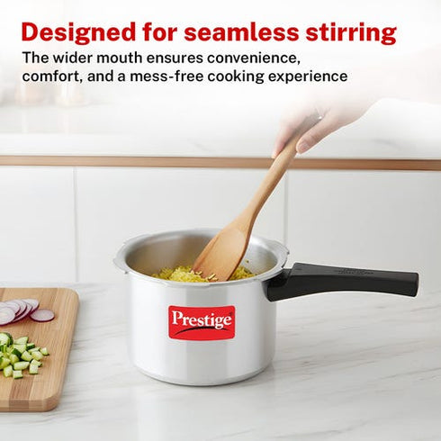 Prestige Popular Virgin Aluminium Precision Weight Valve Pressure Cooker 3 L Silver
