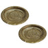 Brass Engraved Om Pooja Thali Plate