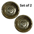 Brass Engraved Om Pooja Thali Plate