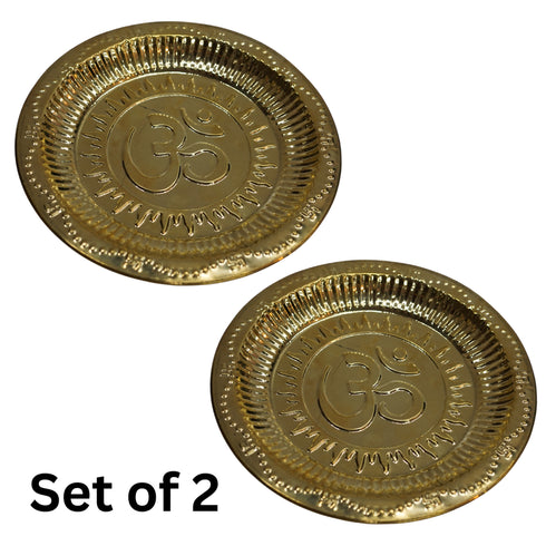 Handmade Traditional Brass Thali Plate
