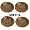 Copper Lotus Design Pooja Thali Plate