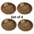 Copper Lotus Design Pooja Thali Plate