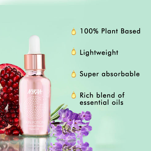 Nykaa Naturals Skin Potion Overnight Repair Skincare Face Oil Serum