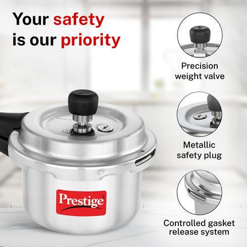 Prestige 1.5 Litre Aluminium Popular Svachh Outer Lid Pressure Cooker 1.5 L