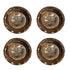 Copper Lotus Design Pooja Thali Plate