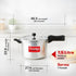 Prestige Svachh Aluminium Anti Bulge Gas And Induction Compatible Pressure Cooker 7.5 L Silver