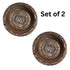 Copper Engraved Om Pooja Thali with Nakshee