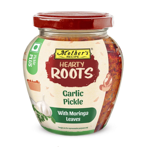 Mothers Recipe Hearty Roots Garlic Pickle with Moringa Leaves