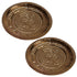 Copper Traditional Om Pooja Plate with Nakshee