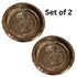 Copper Traditional Om Pooja Plate with Nakshee