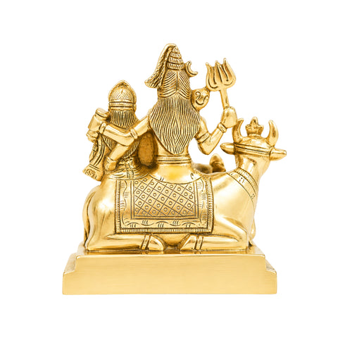 Brass Shiv Parivar Religious Temple Idol 1555g