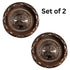 Copper Lotus Pooja Thali with Nakshee