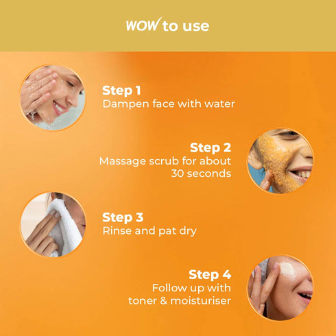 WoW Ubtan & Hyaluronic Acid Detan Face Scrub