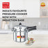 Prestige Popular Plus Virgin Aluminium Gas And Induction Compatible Pressure Cooker 3 L Silver
