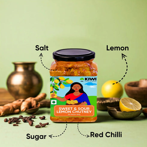 Kiwi Sweet & Sour Lemon Chutney