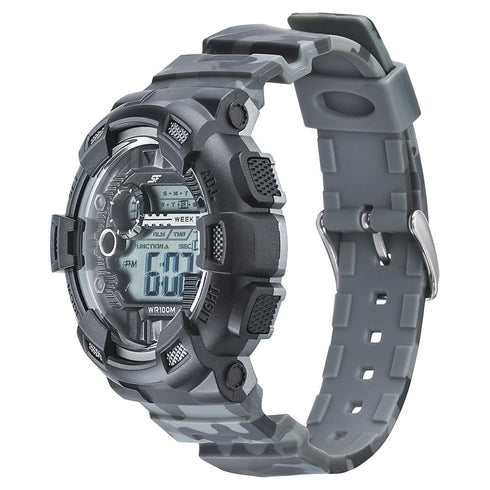 Sonata SF Digital Dial PU Strap Watch For Men