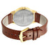 Sonata Quartz Analog White Dial Leather Strap Watch for Men Style NU77083YL02W