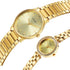 Sonata Quartz Analog Champagne Dial Stainless Steel Strap Watch for Couple