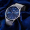 Sonata Quartz Analog Blue Dial Silver Stainless Steel Strap Watch For Men