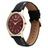 Sonata Eternia Quartz Analog Maroon Dial Leather Strap Watch For Men