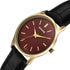 Sonata Eternia Quartz Analog Maroon Dial Leather Strap Watch For Men