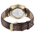 Sonata Quartz Analog White Dial Brown Leather Strap Watch For Men
