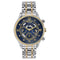 Sonata Wedding Edit Quartz Multifunction Blue Dial Stainless Steel Strap Watch For Men Style NU77146BM01