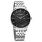 Sonata Wedding Quartz Analog Black Dial Stainless Steel Strap Watch For Men Style NU77153SM01